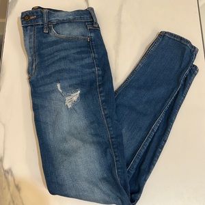 High rise supper skinny jeans